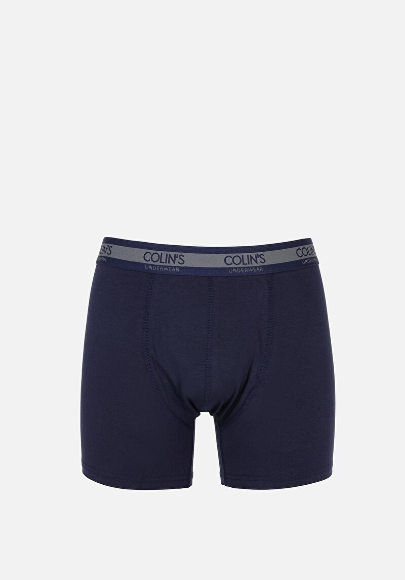 Изображение Мужские тёмно-синие боксёры прямого кроя, современный стиль