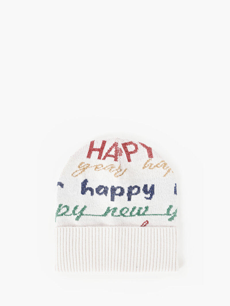 Изображение Женская шапка цвета экрю