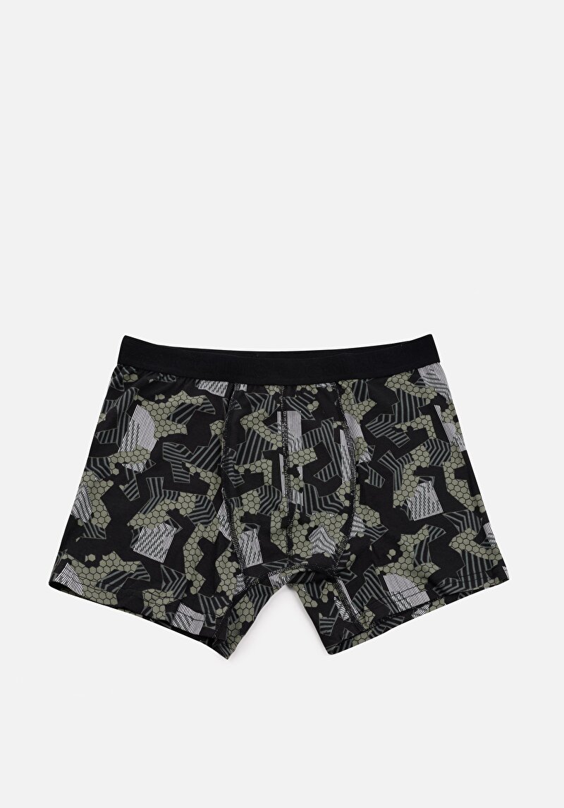 Изображение Мужские разноцветные боксёры с принтом modern fit