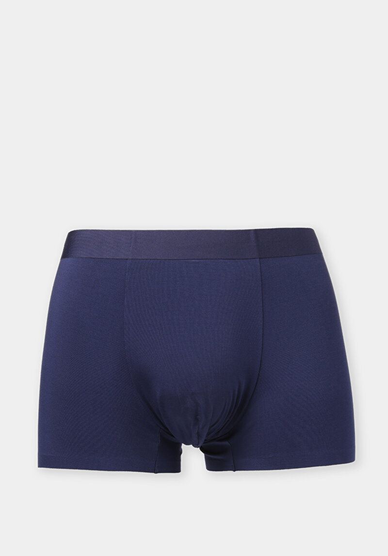 Изображение Мужские тёмно-синие боксёры прямого кроя, современный стиль