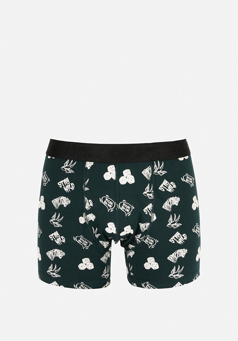 Изображение Мужские трусы боксеры зеленые modern fit