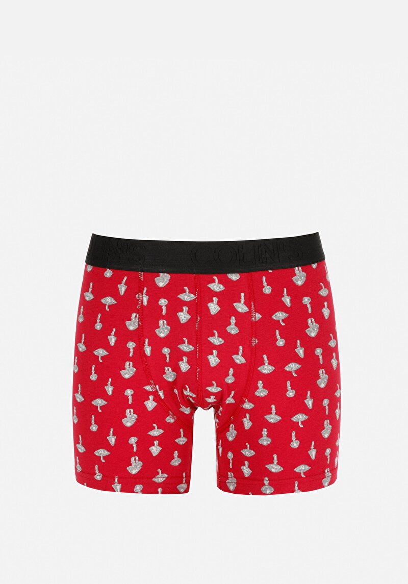 Изображение Мужские бордовые боксеры современного кроя