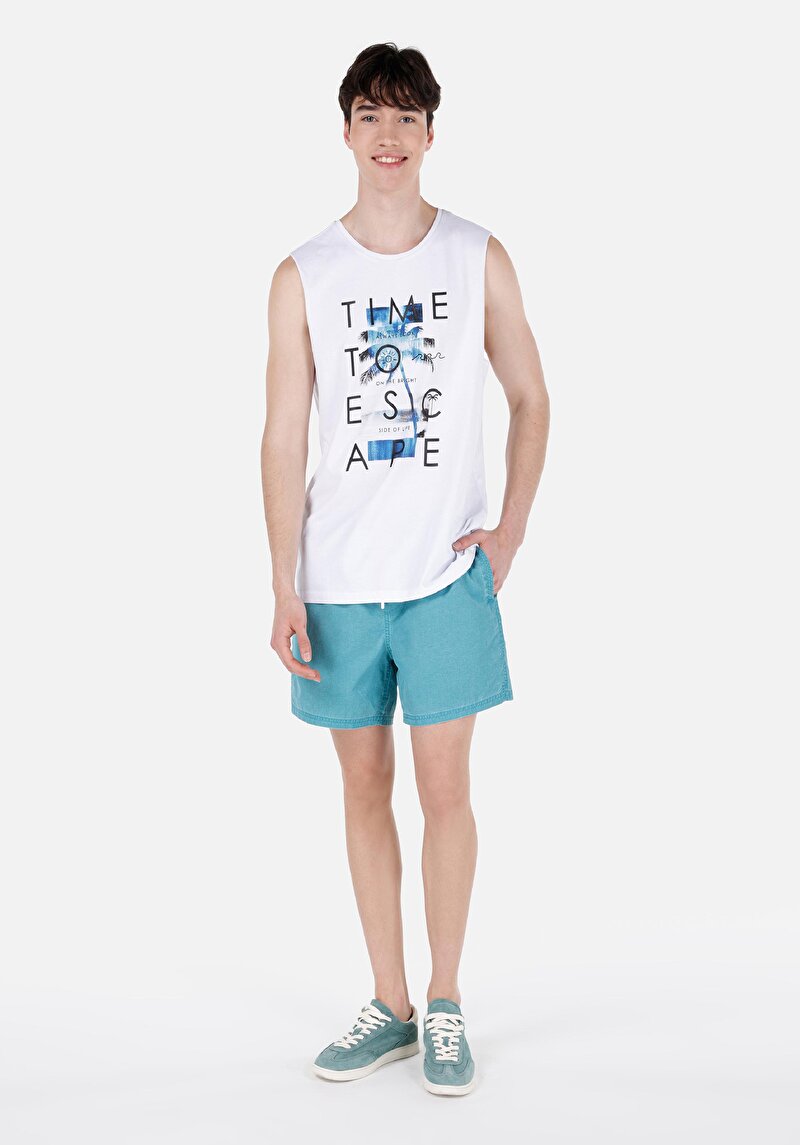 Изображение Мужские синие плавательные шорты slim fit