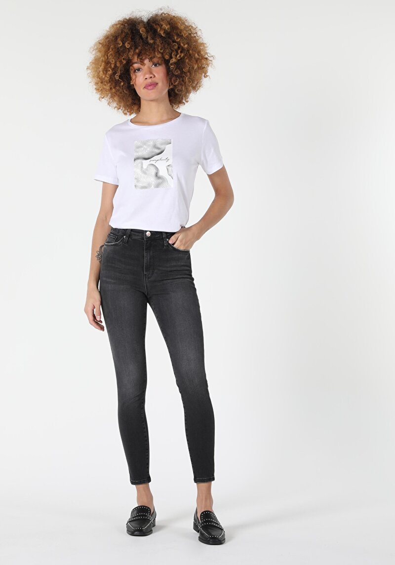 Изображение Женские джинсы из денима супер облегающего кроя