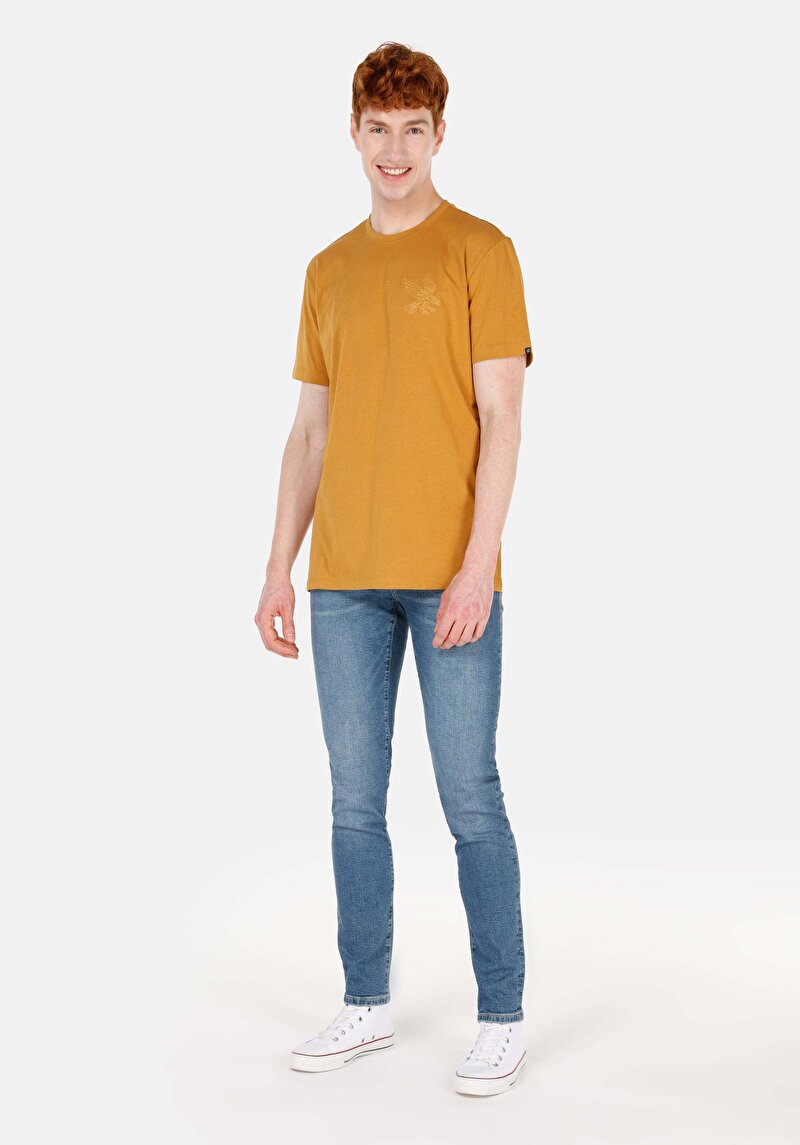 Изображение Мужские джинсы индиго slim fit низкая посадка