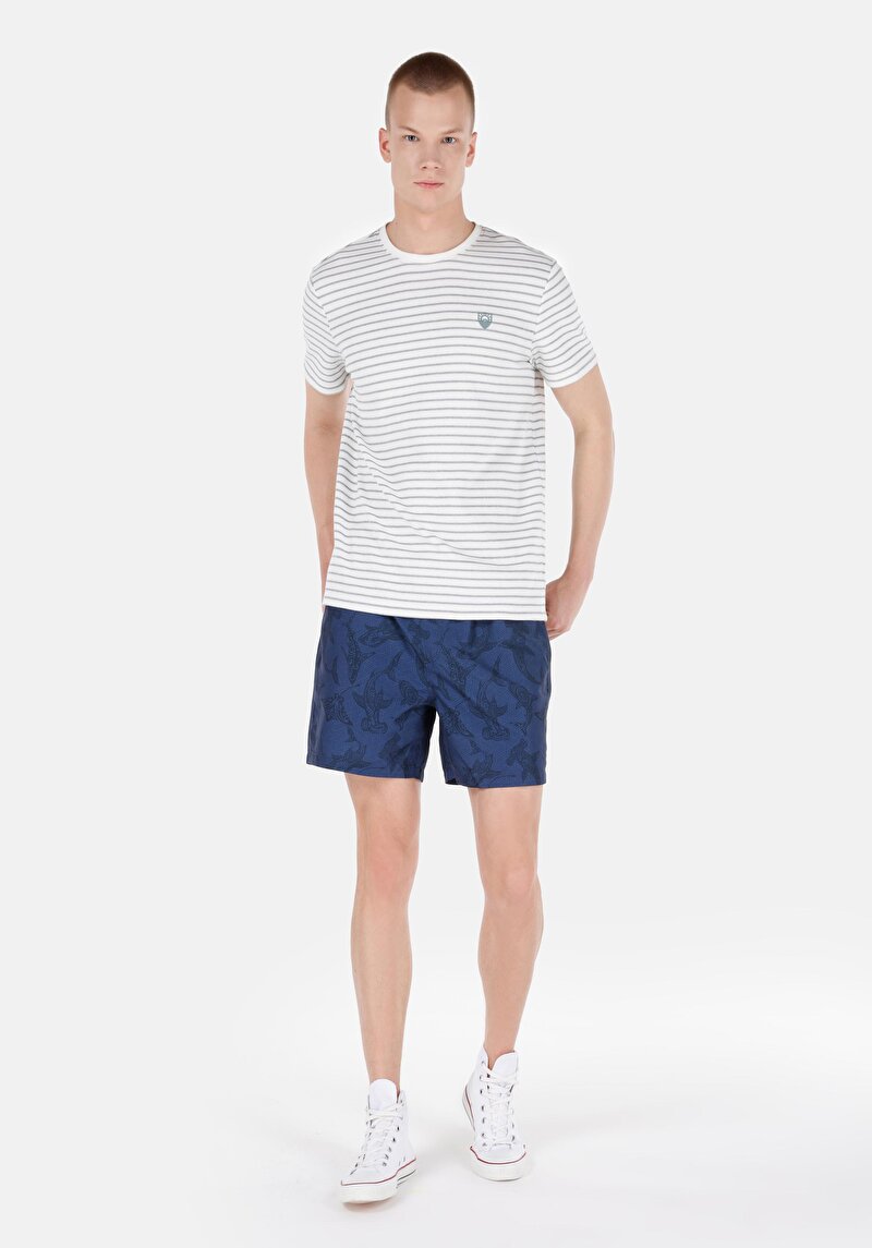 Изображение Мужские синие плавательные шорты стандартного кроя