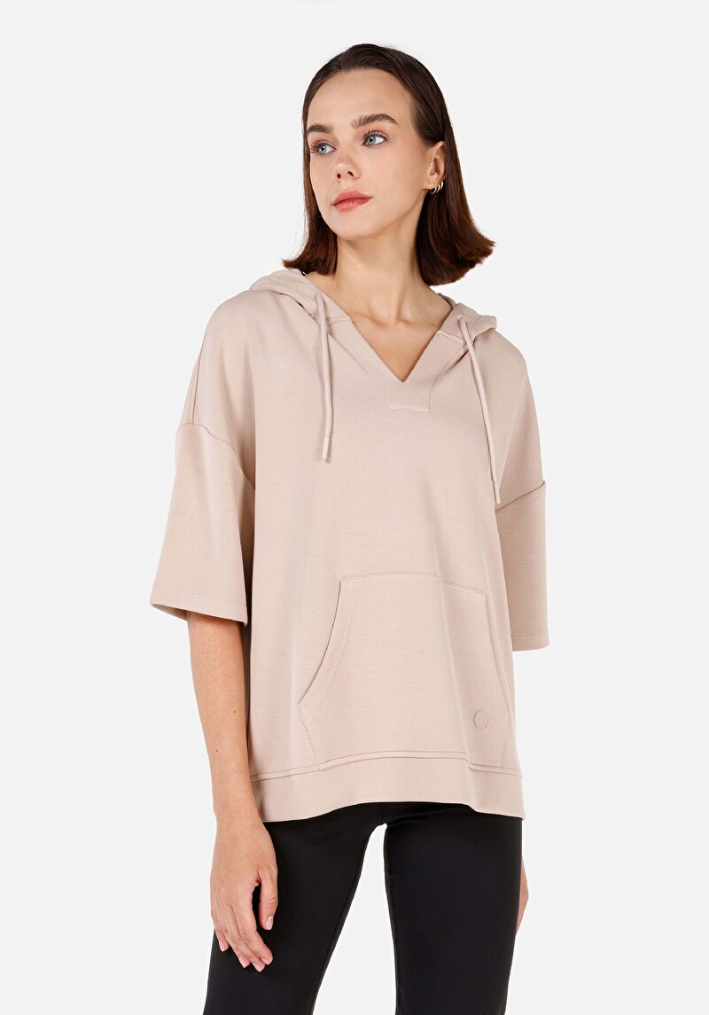 Изображение Женский свитшот с капюшоном стандартного кроя