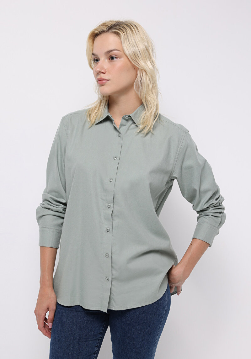 Изображение Женская рубашка длинный рукав