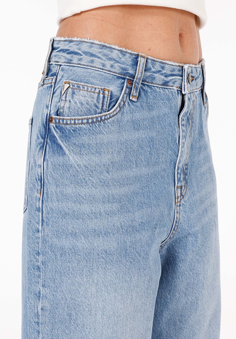 Показать информацию о Женские джинсы balloon fit, цвет индиго