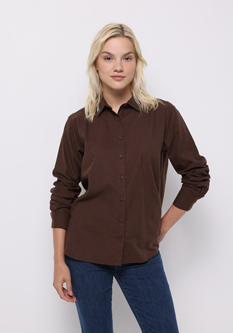 Изображение Женская рубашка длинный рукав