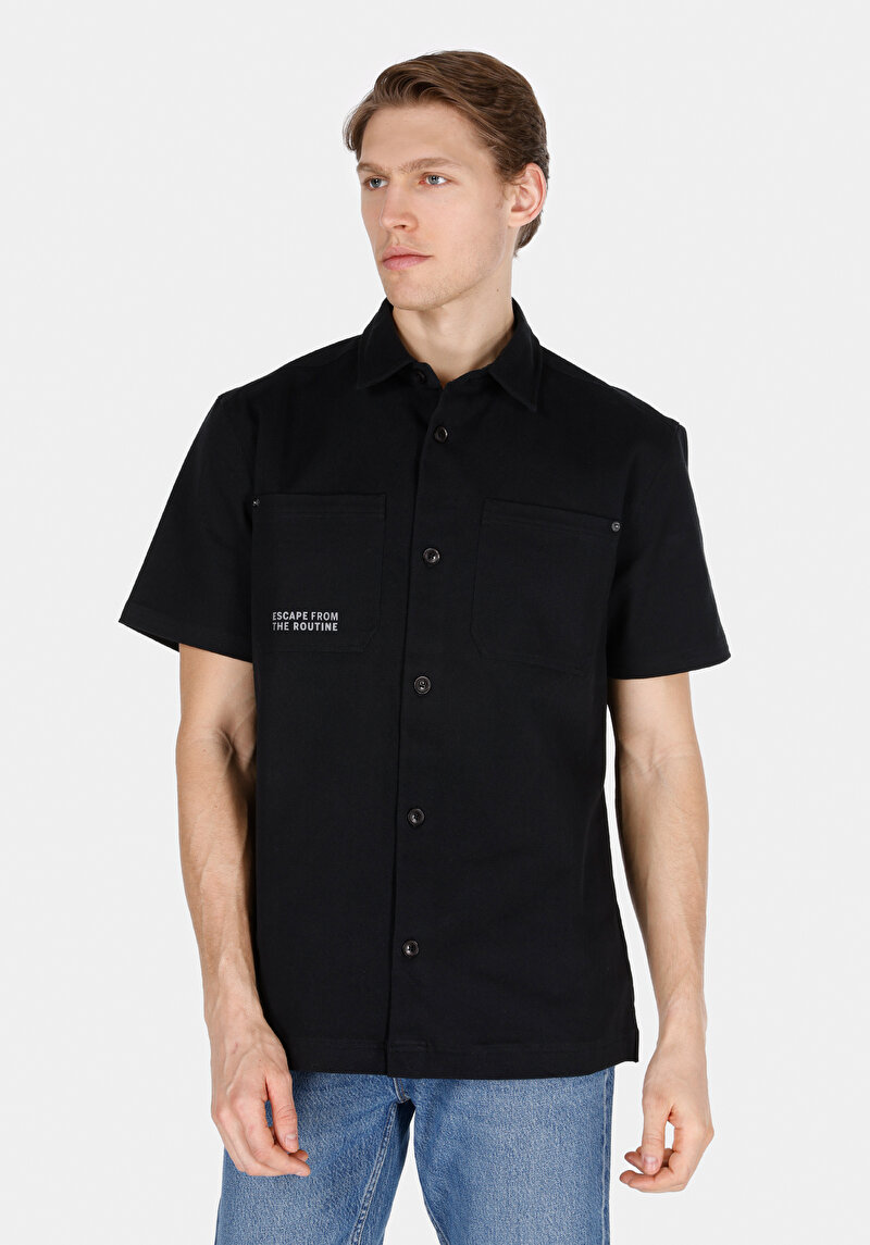 Изображение Мужская рубашка короткий рукав