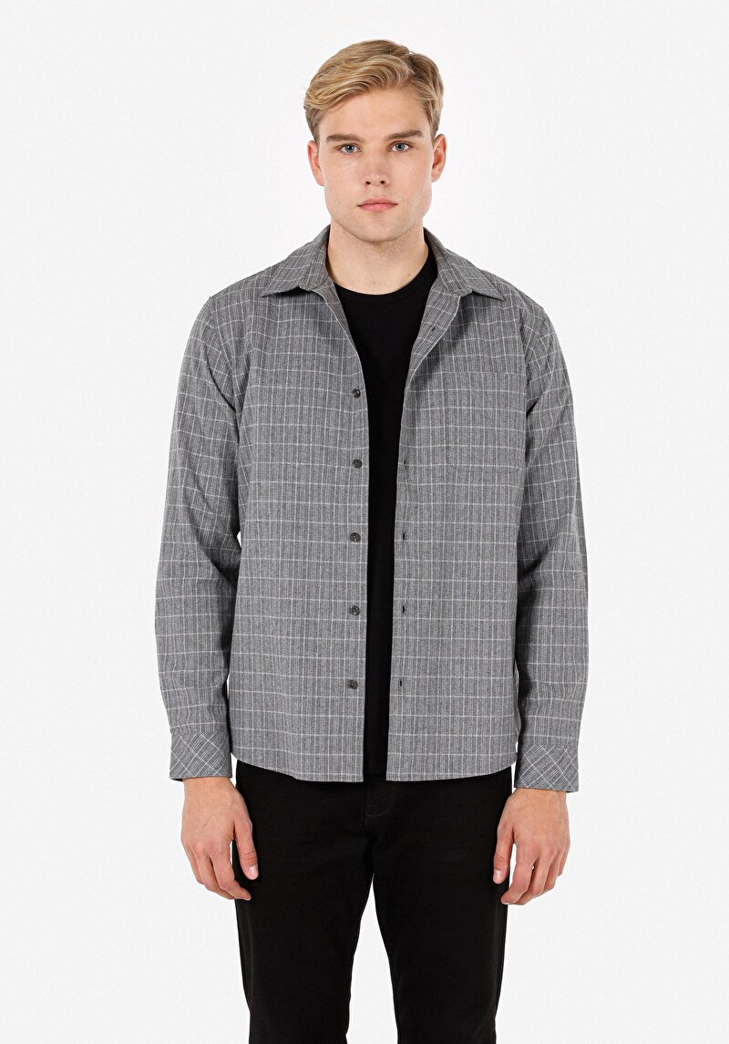 Изображение Мужская Рубашки Длинный Рукав