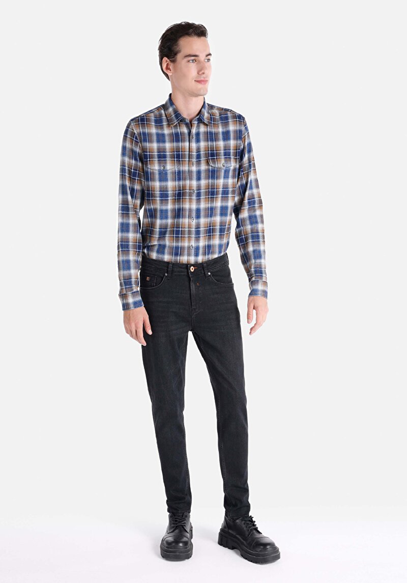 Изображение Мужские джинсы прямого кроя со средней посадкой