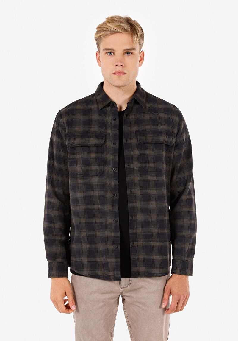 Изображение Мужская Рубашки Длинный Рукав