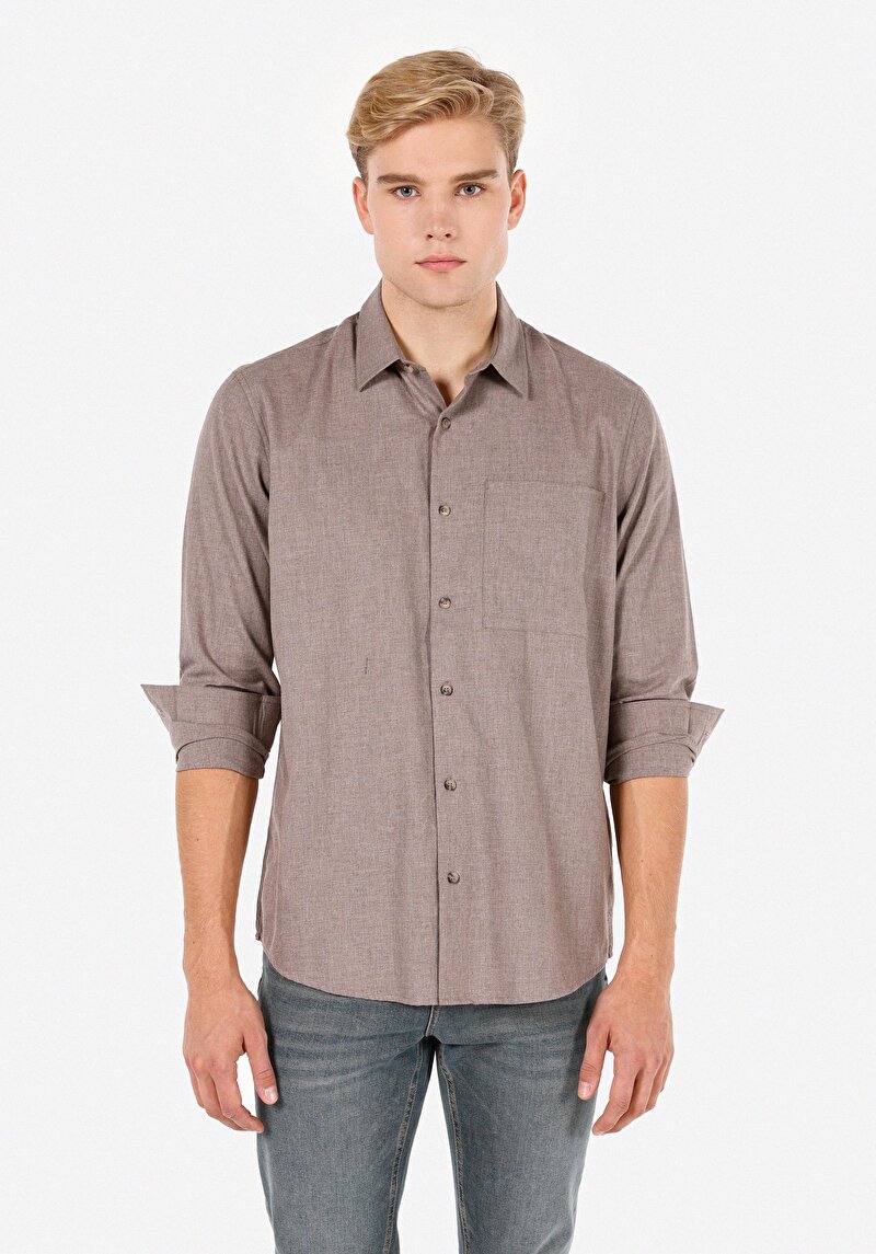 Изображение Мужская Рубашки Длинный Рукав