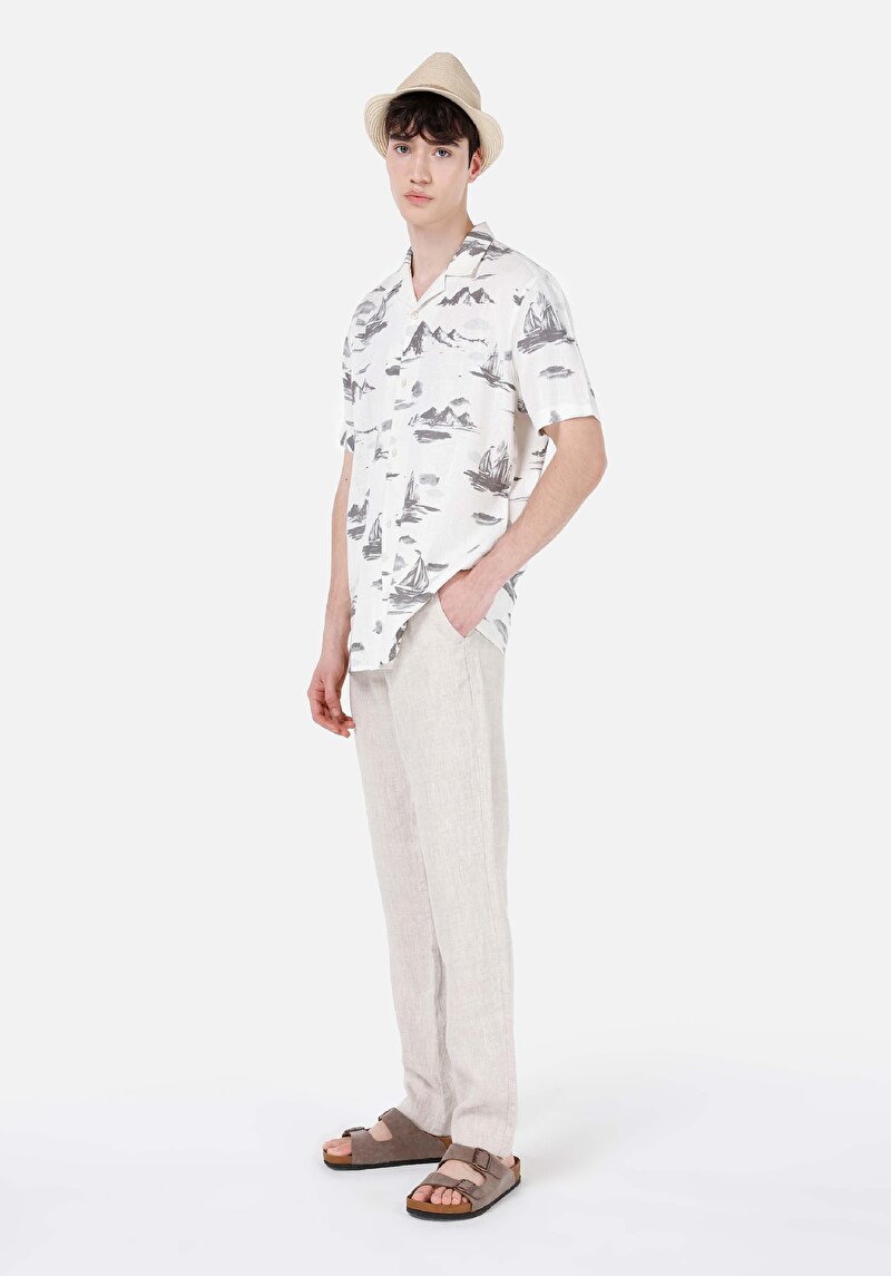 Изображение Мужские брюки stone, прямого кроя, средняя посадка