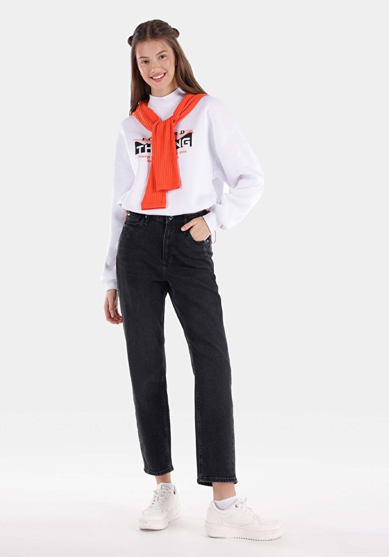 Изображение Женские узкие джинсы slim fit со средней посадкой