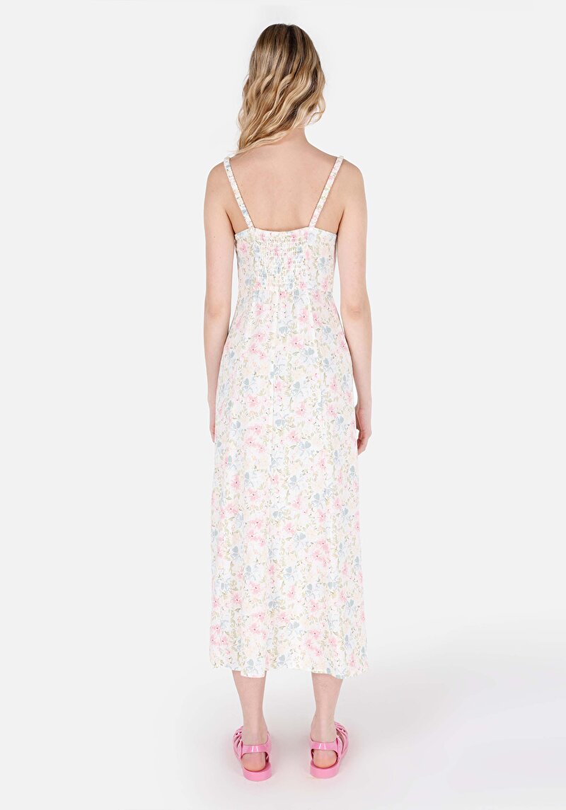 Показать информацию о Женское платье экрю, приталенного кроя