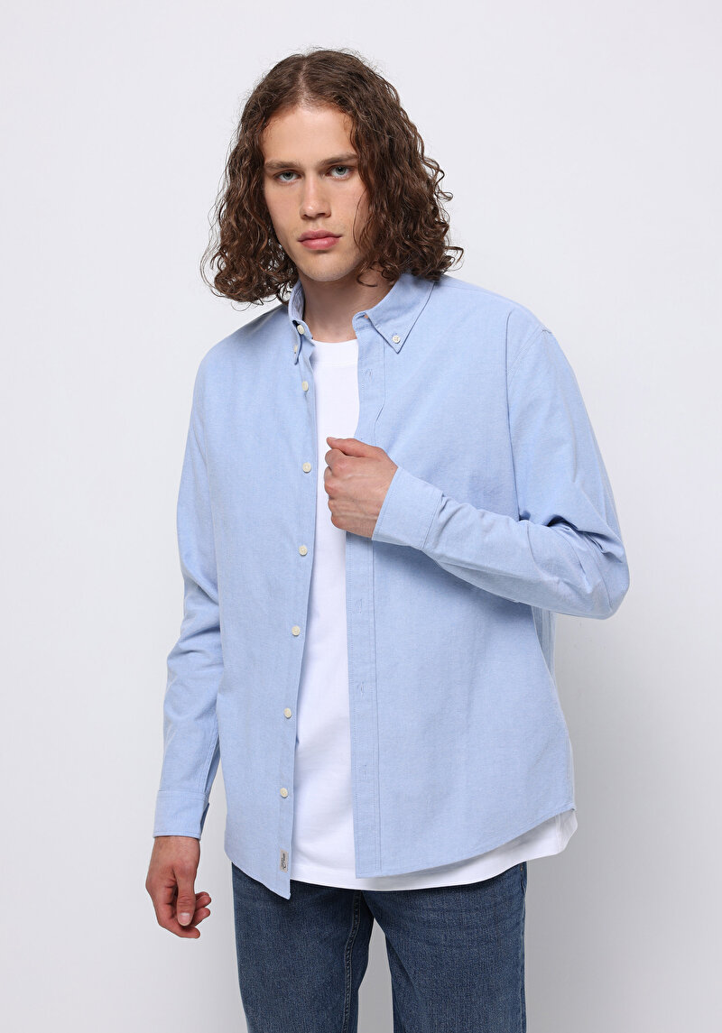 Изображение Мужская рубашка длинный рукав