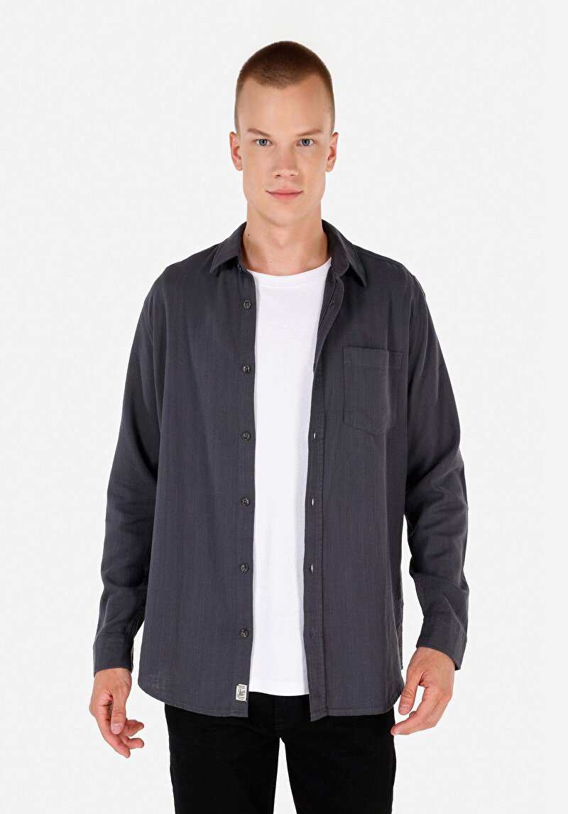 Изображение Мужская Рубашки Длинный Рукав