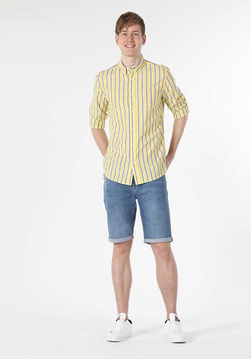 Изображение Мужская рубашка стандартного кроя с длинными рукавами