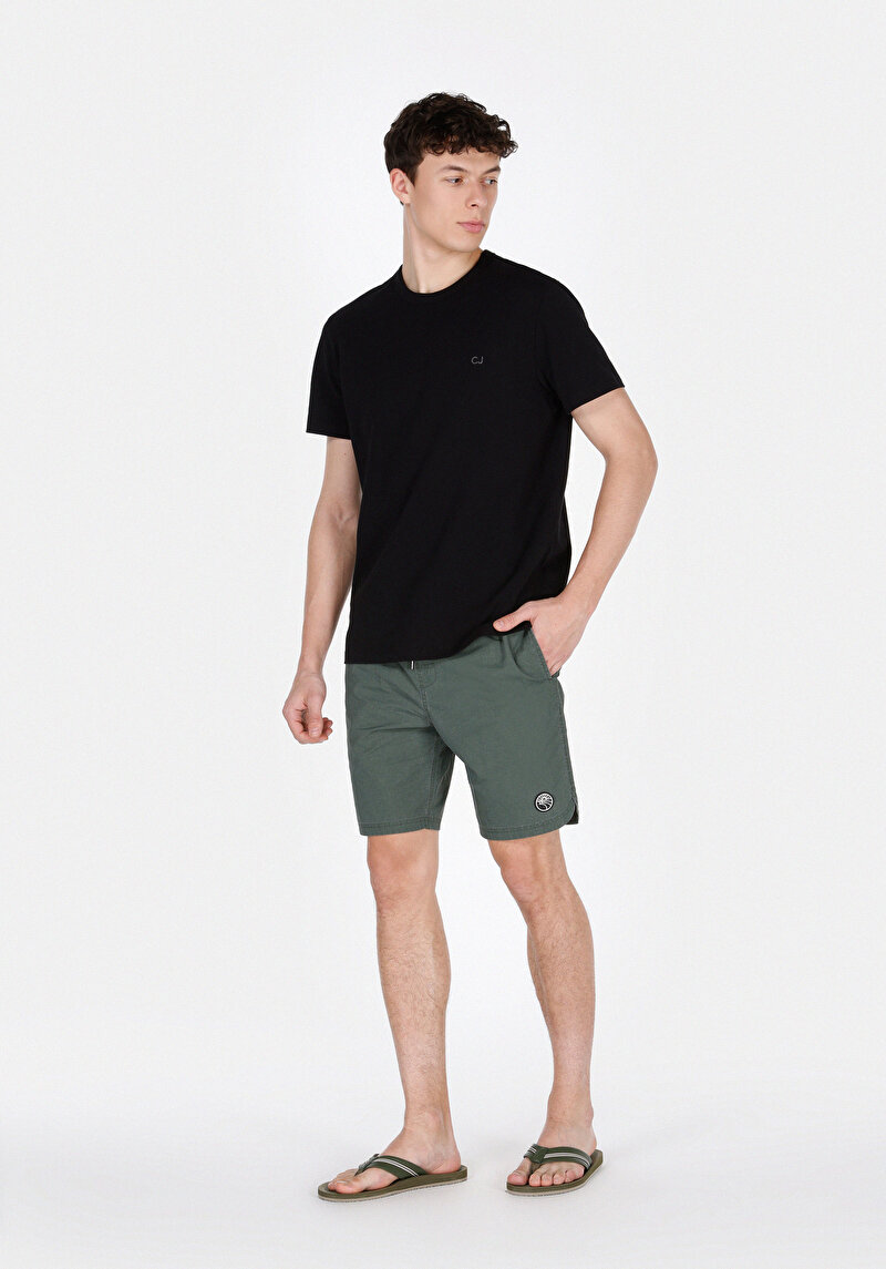 Изображение Мужские зеленые плавательные шорты slim fit