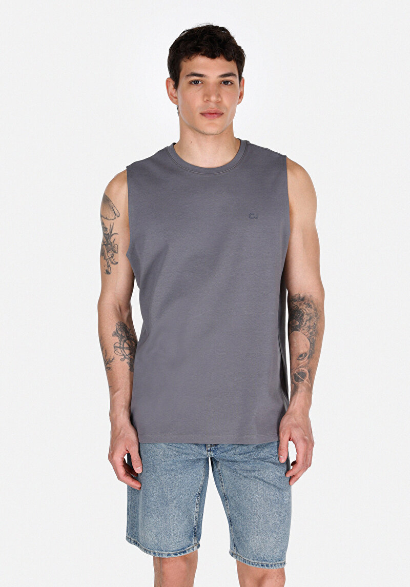 Изображение Мужская антрацитовая майка regular fit