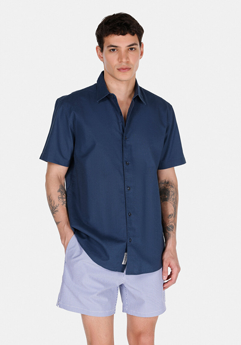 Изображение Мужская рубашка короткий рукав