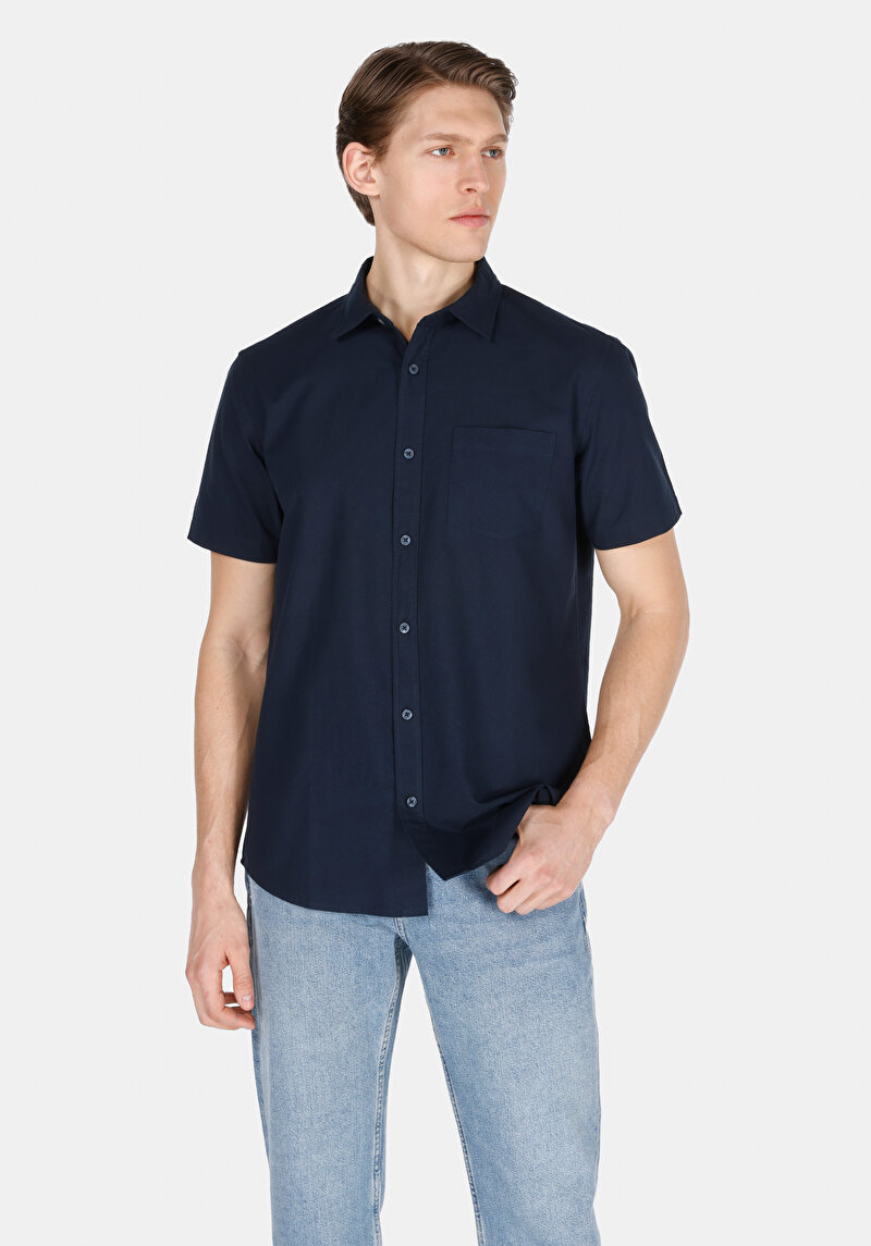 Изображение Мужская рубашка короткий рукав