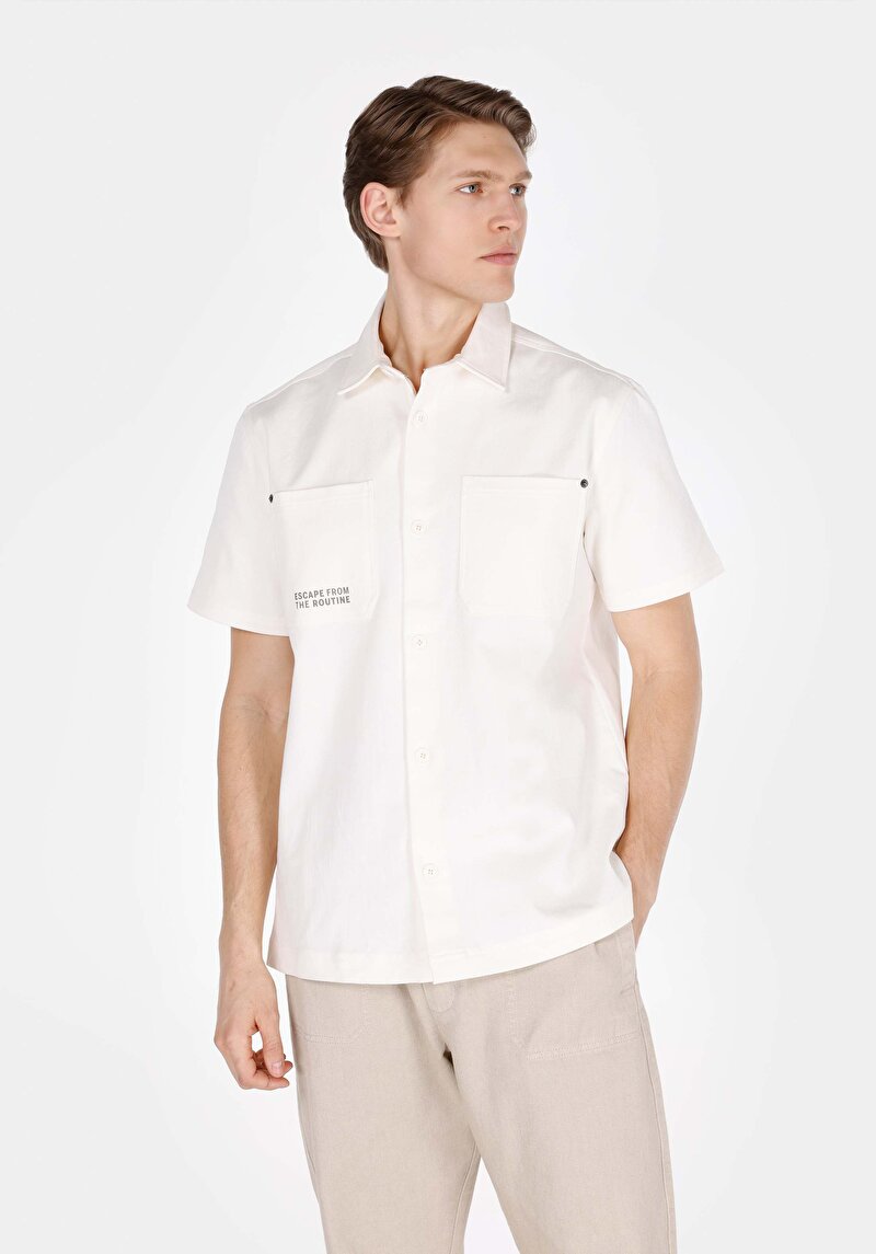 Изображение Мужская рубашка короткий рукав