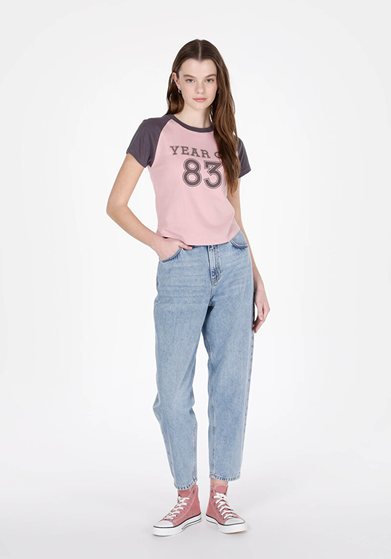 Изображение Женские джинсы balloon fit, цвет индиго