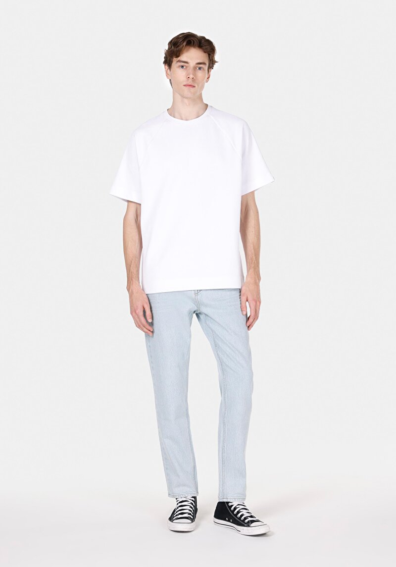 Изображение Мужские узкие джинсы цвета индиго стандартного кроя со средней посадкой