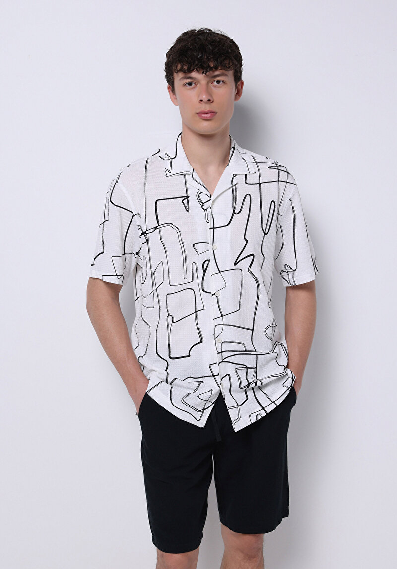 Изображение Мужская рубашка короткий рукав