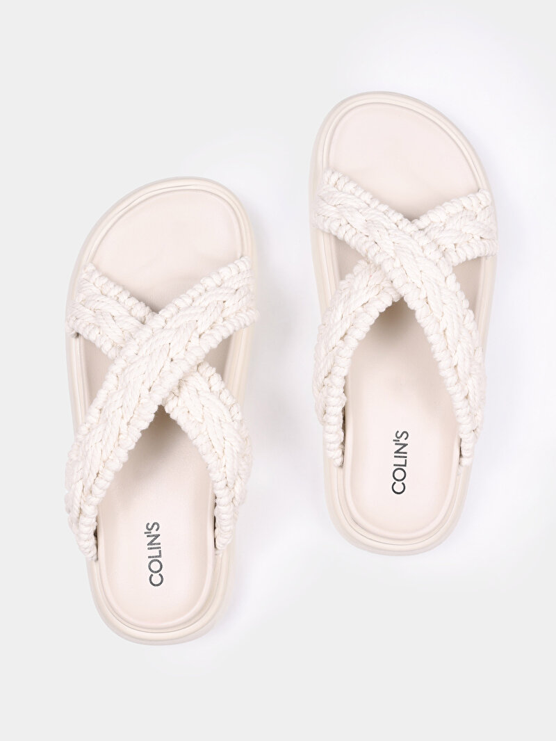 Изображение Женские бежевые сланцы