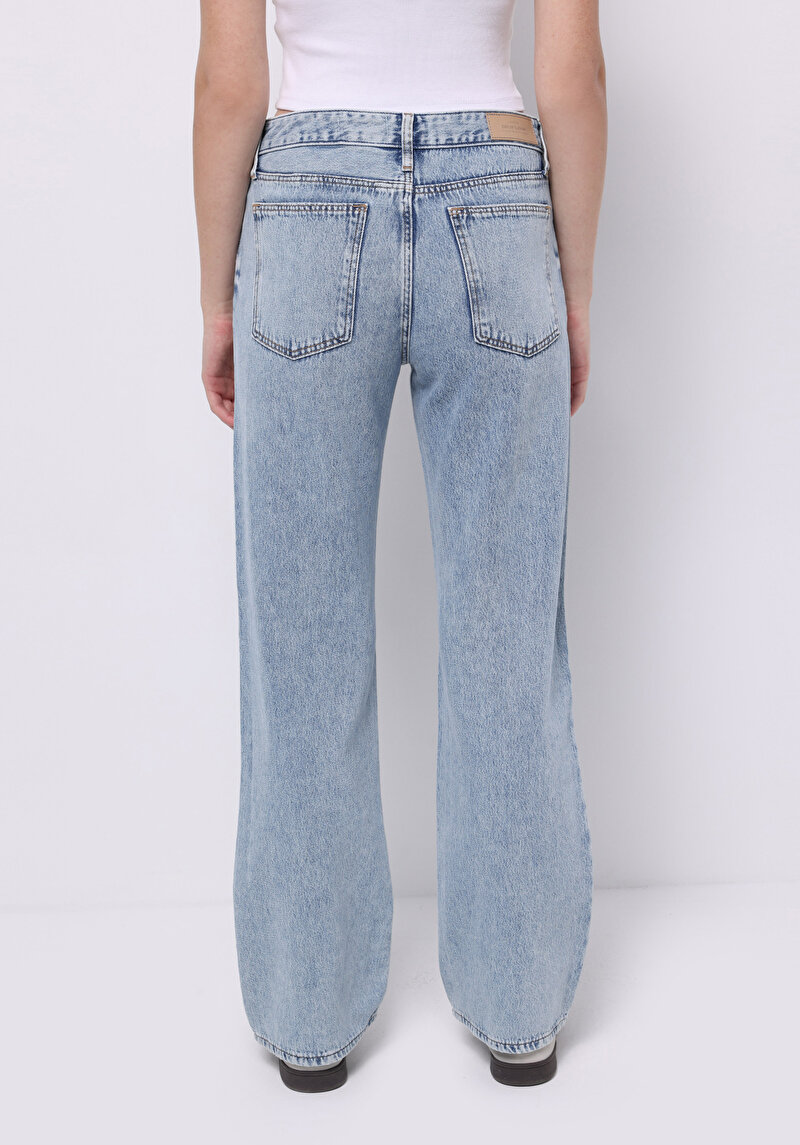 Изображение Мужские джинсы индиго straight fit прямые средняя посадка