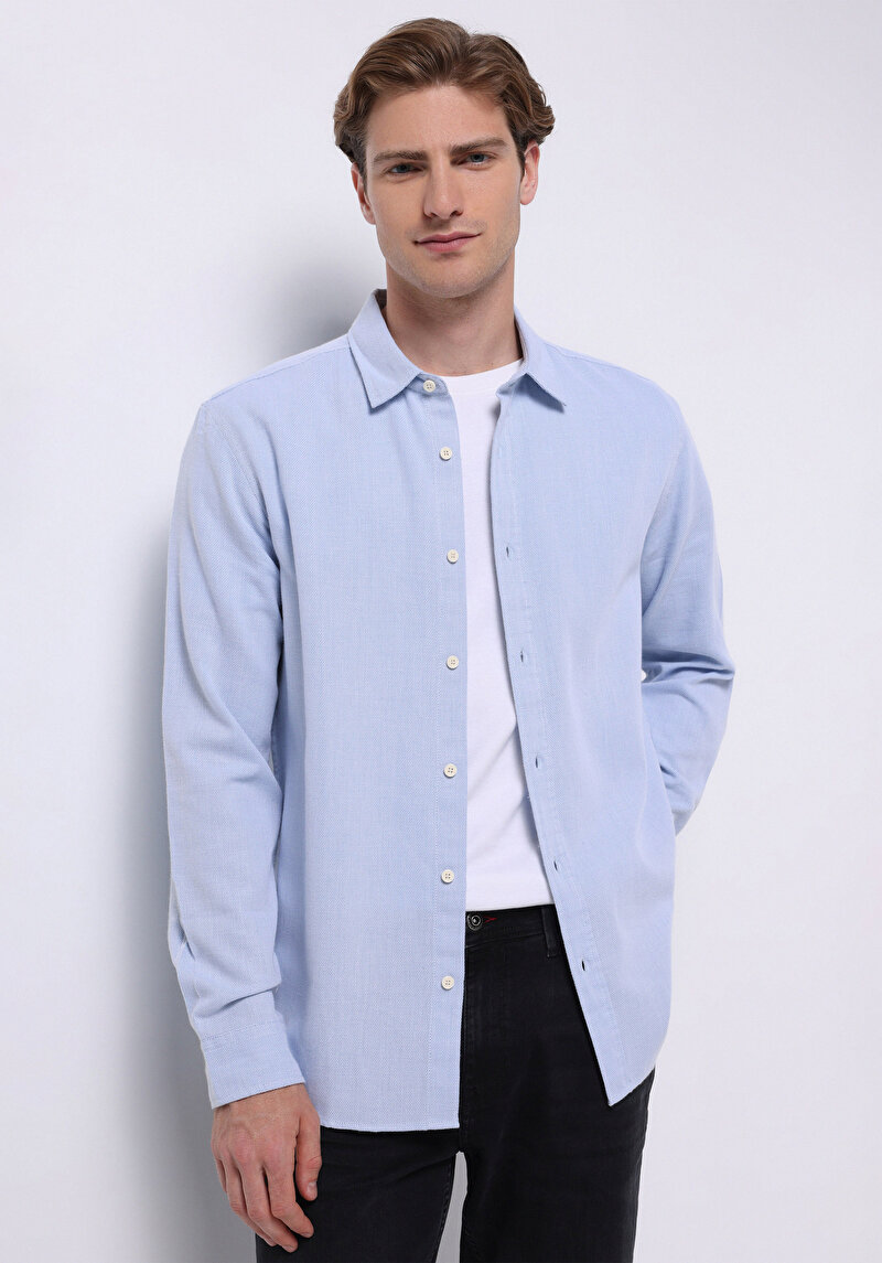 Изображение Мужская рубашка длинный рукав