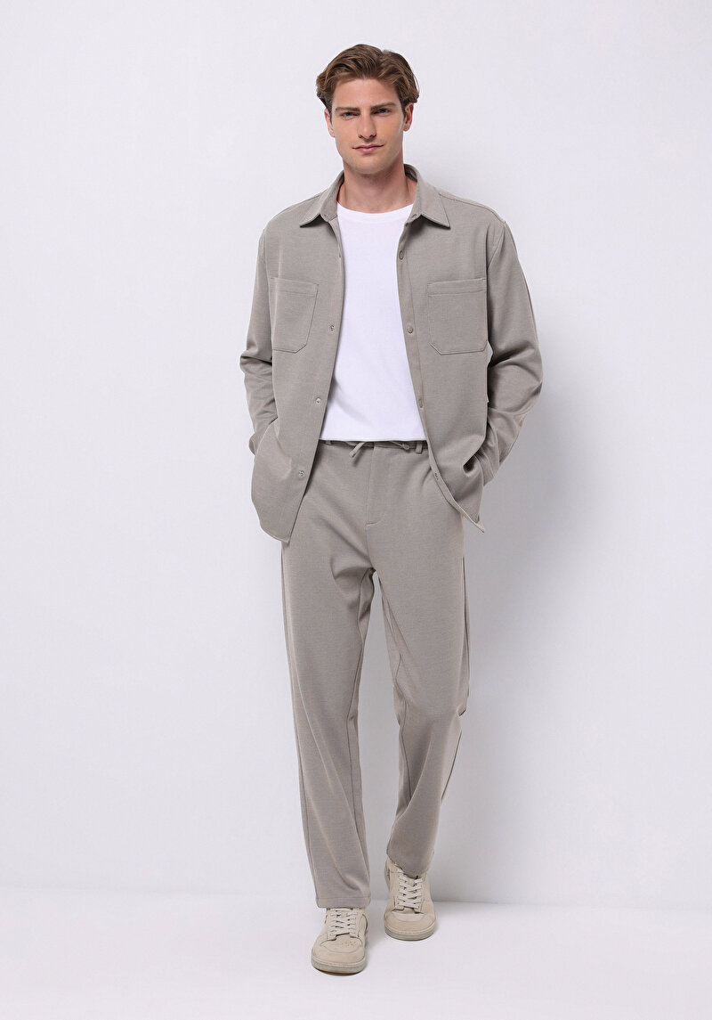 Изображение Мужские Бежевые Брюки Regular Fit