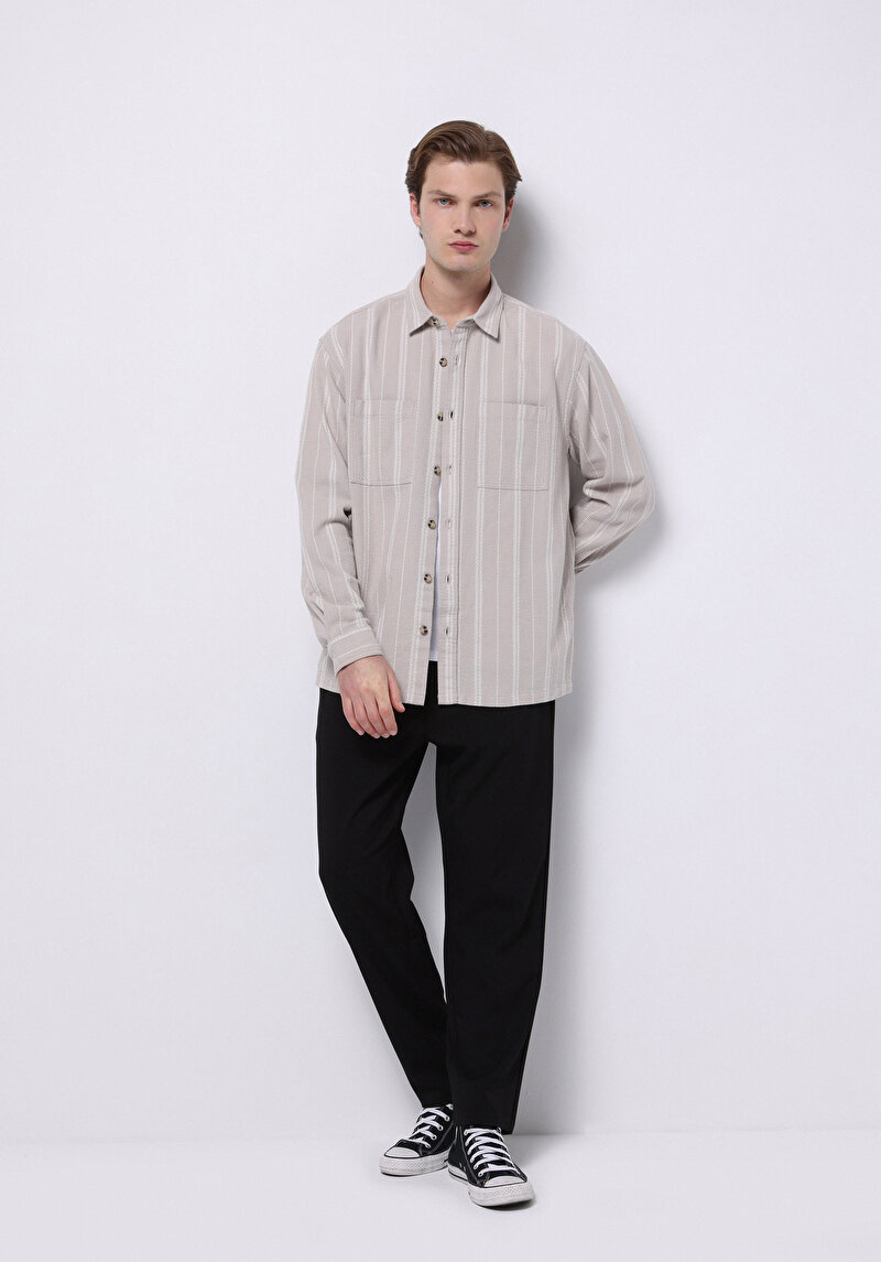 Изображение Мужские Черные Брюки Regular Fit