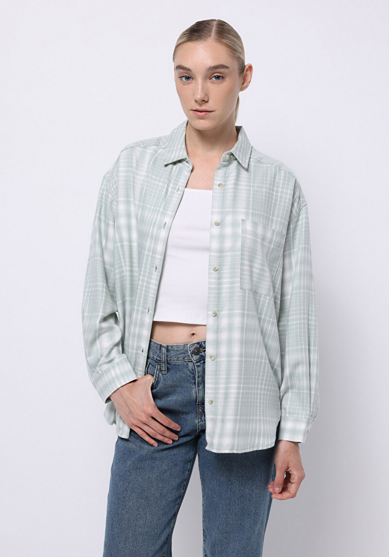 Изображение Женская рубашка длинный рукав