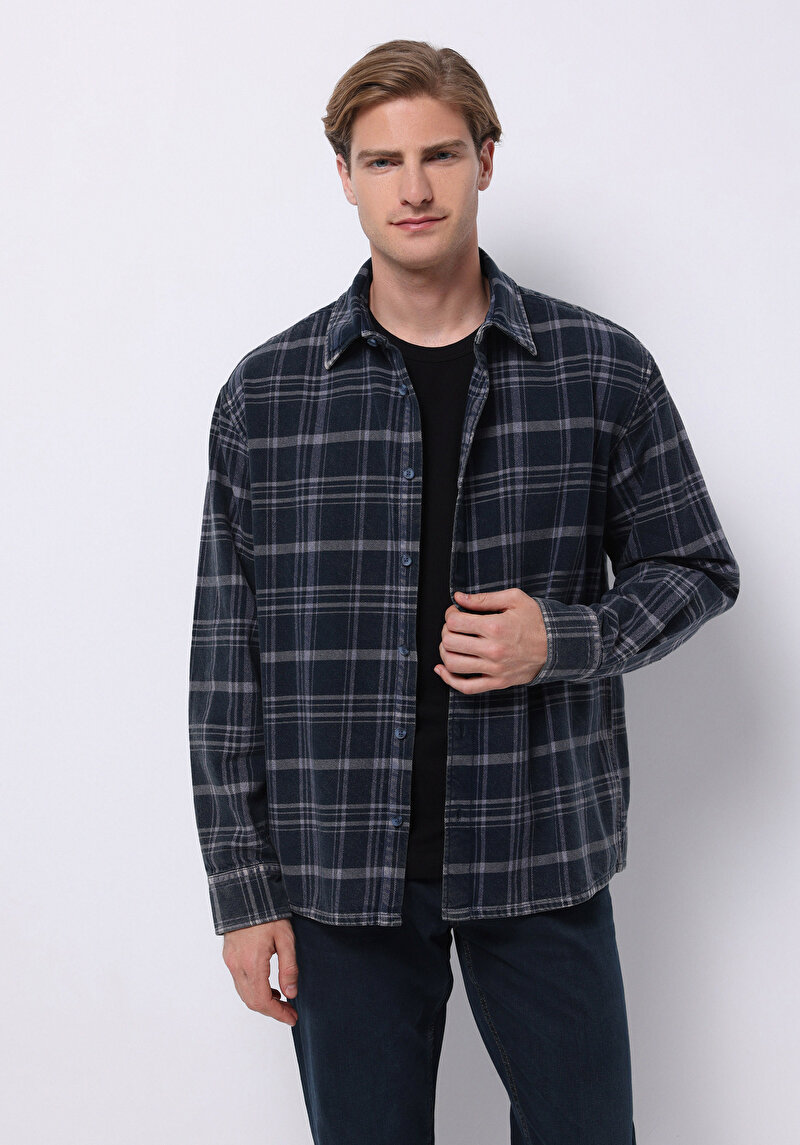 Изображение Мужская Рубашки Длинный Рукав