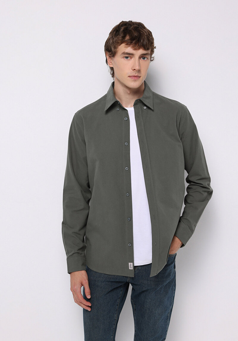 Изображение Мужская Рубашки Длинный Рукав