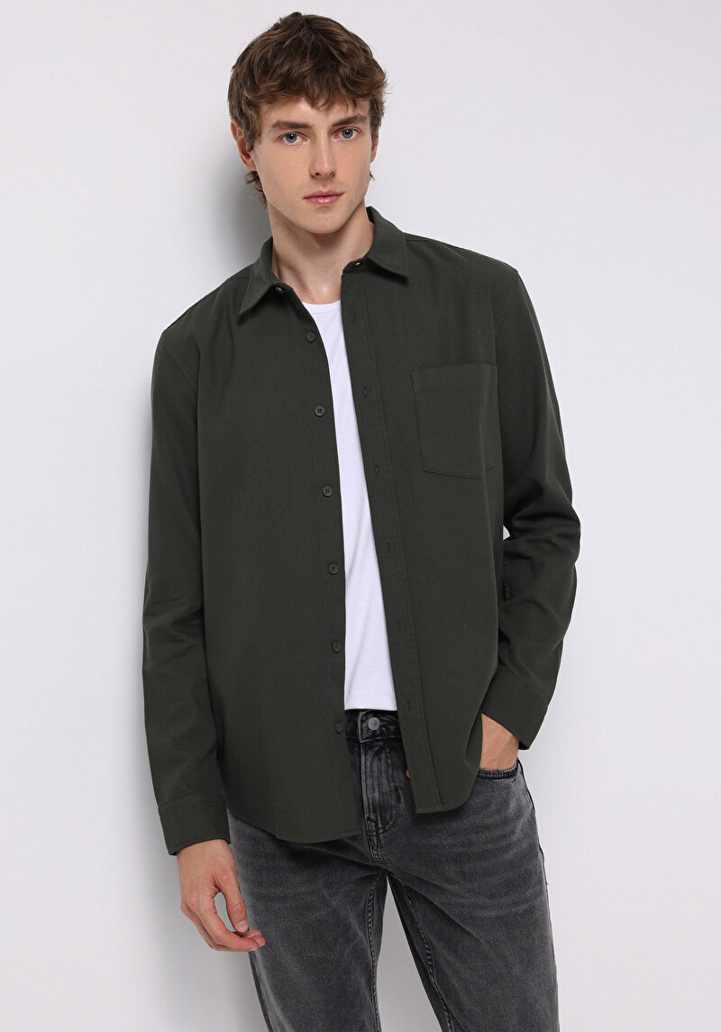 Изображение Мужская Рубашки Длинный Рукав