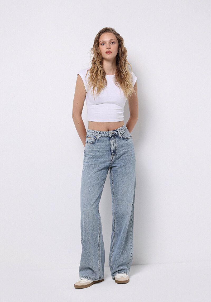 Изображение Женские джинсы Regular Fit цвета индиго