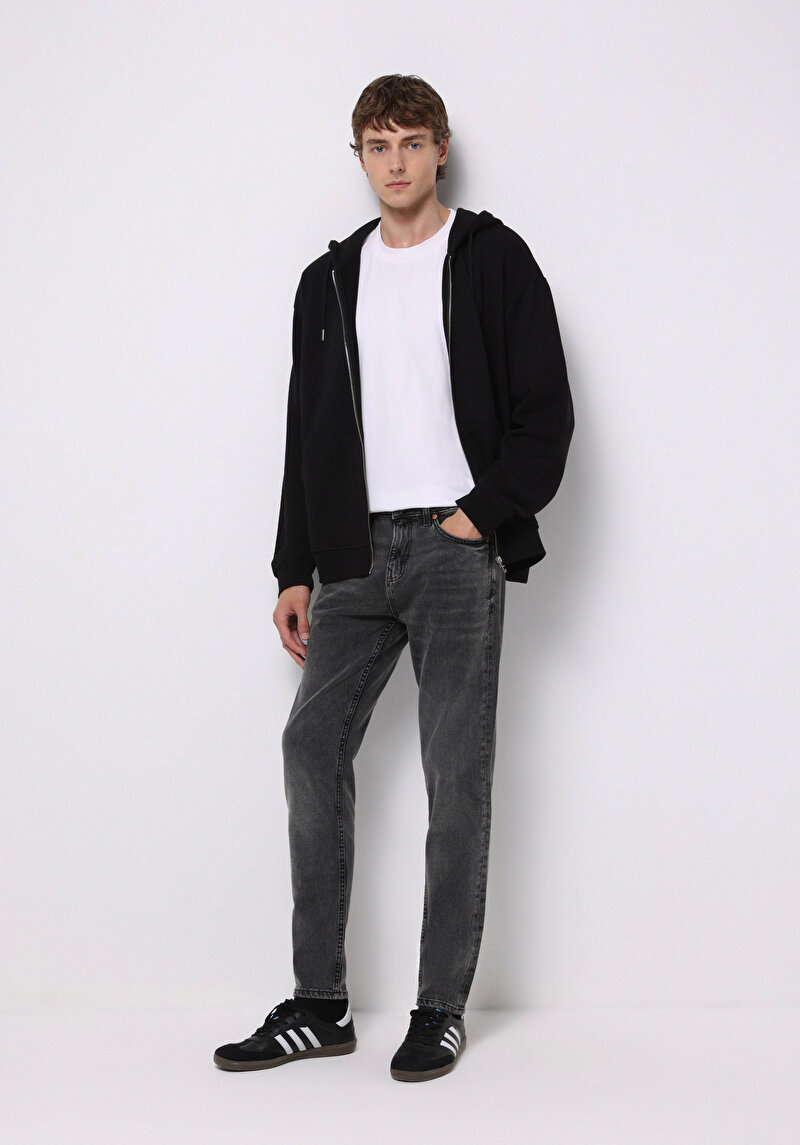 Изображение Мужские черные джинсы Regular Fit