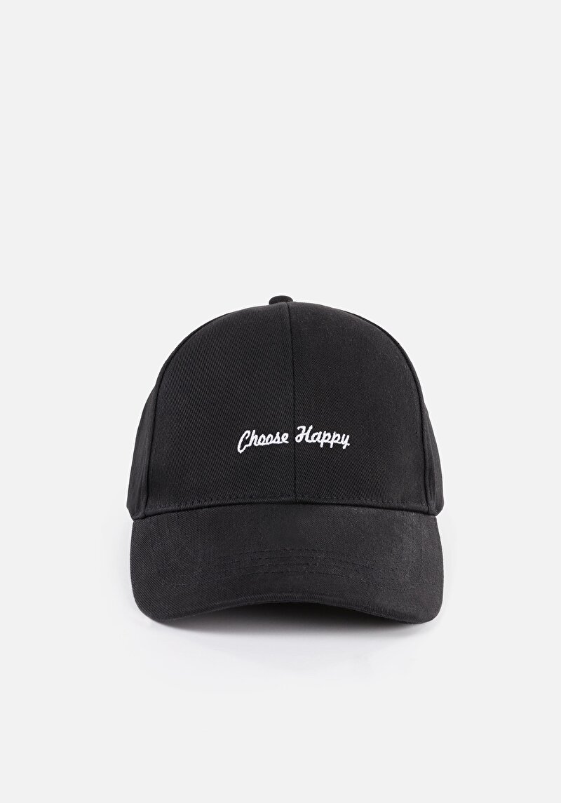 Изображение Женская чёрная бейсболка