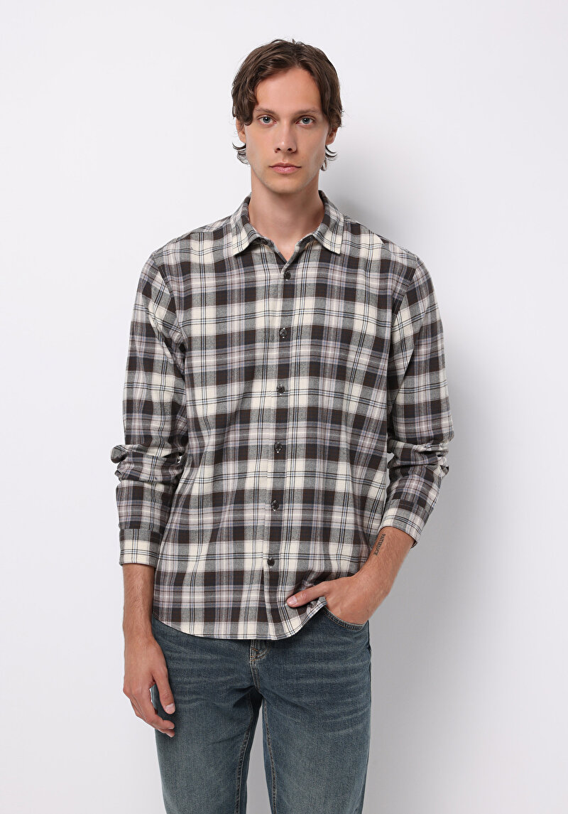 Изображение Мужская Рубашки Длинный Рукав