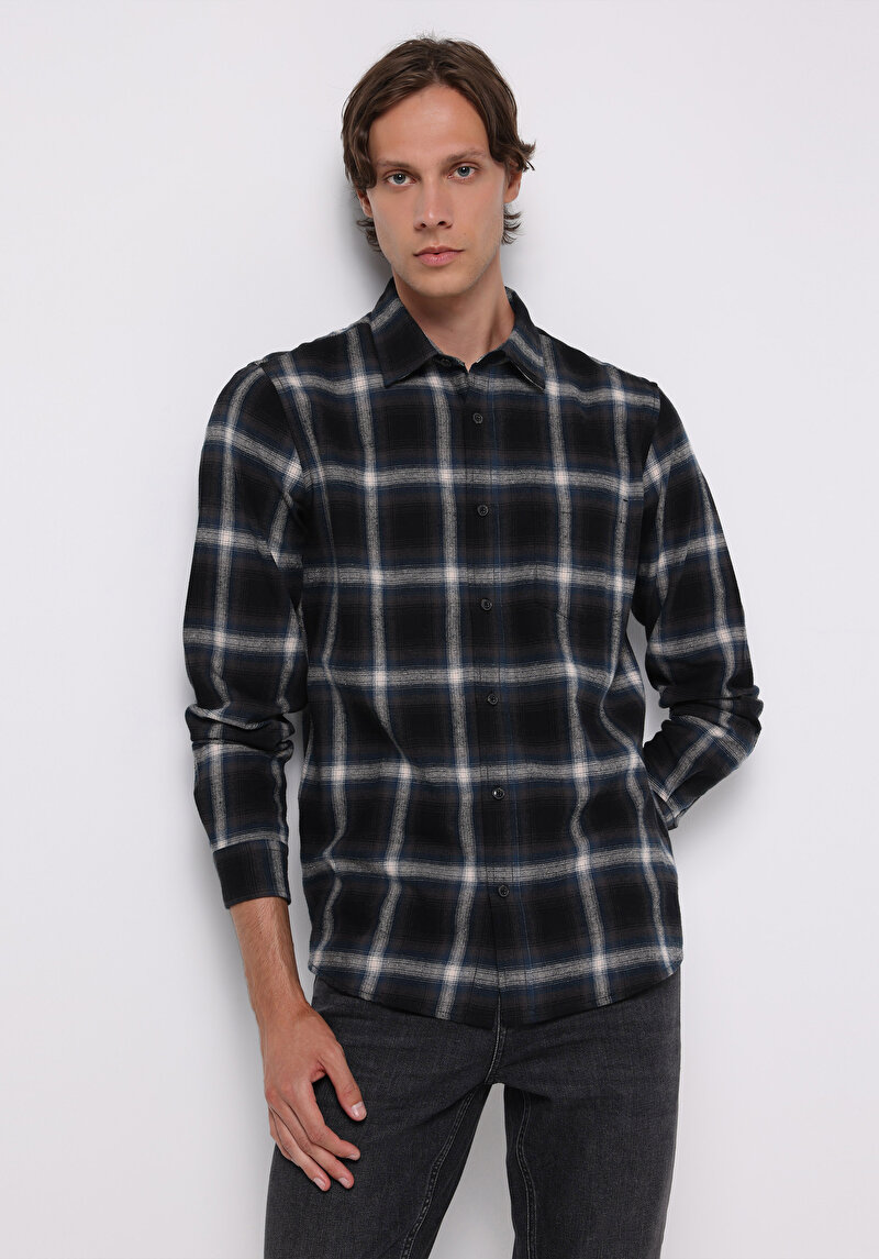 Изображение Мужская Рубашки Длинный Рукав