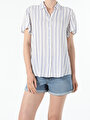 Показать информацию о Женская рубашка с коротким рукавом regular fit CL1054182